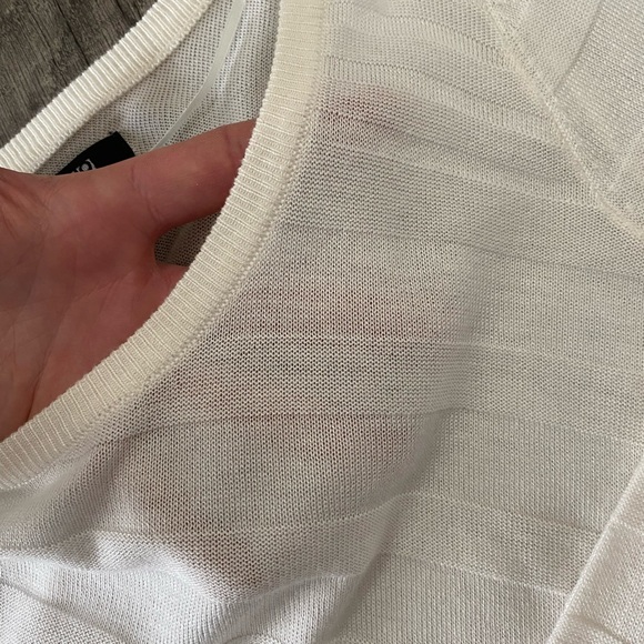 Apt 9 Thin White Sweater Dress - Picture 4 of 5